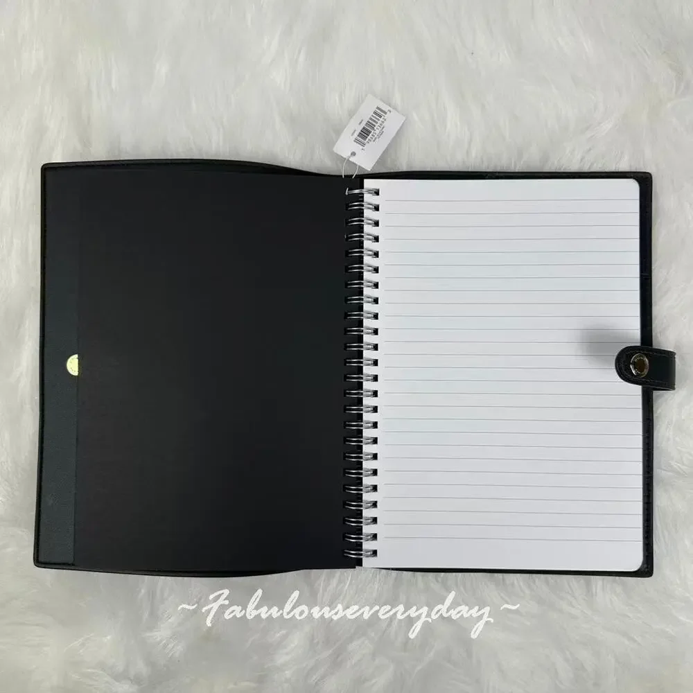 Coach Notebook In Loved Signature Canvas/Smooth Leather/Gold/Brown CDX99 NWT